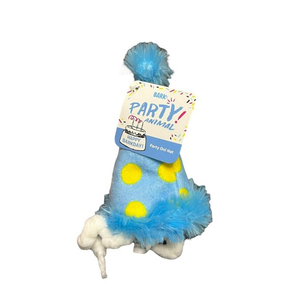 Bark Box Life Of‎ The Party Party Animal Hat Dog Toy BarkBox Birthday Small - Picture 1 of 5